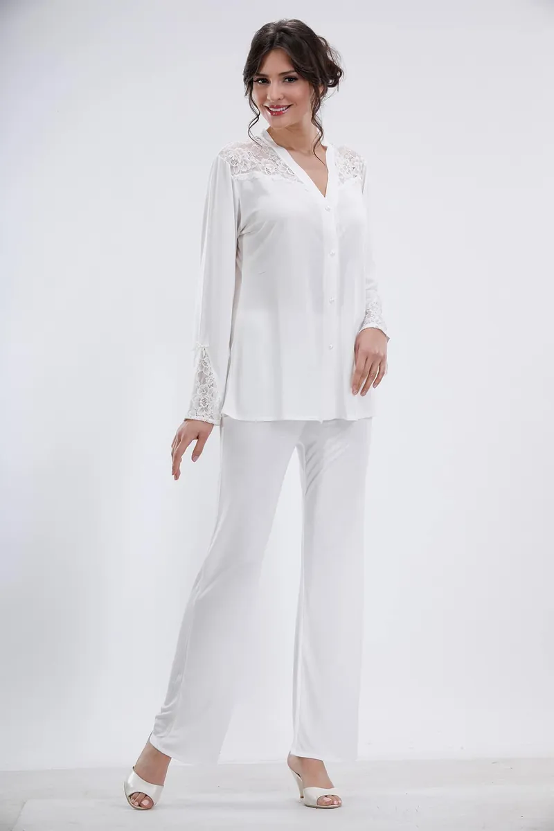 Kadın çeyizlik pijama takımı, 2'li set